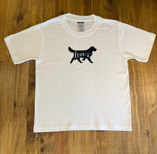 Golden Retriever Love Youth T-shirt