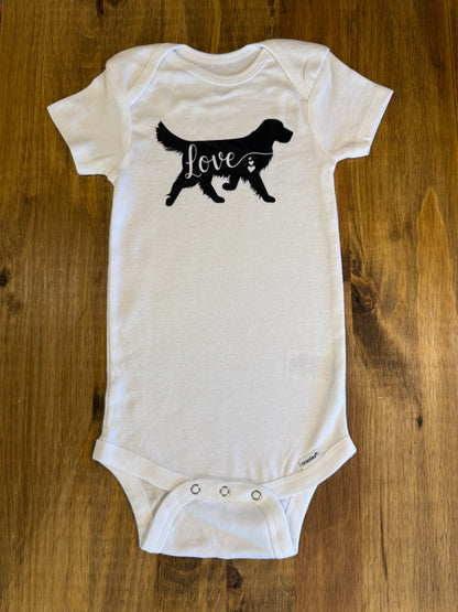 Golden Retriever Love Onesie