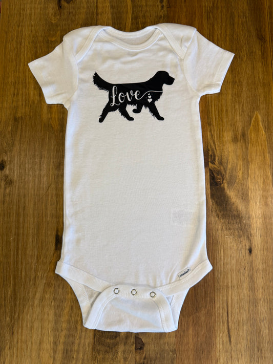 Golden Retriever Love Onesie